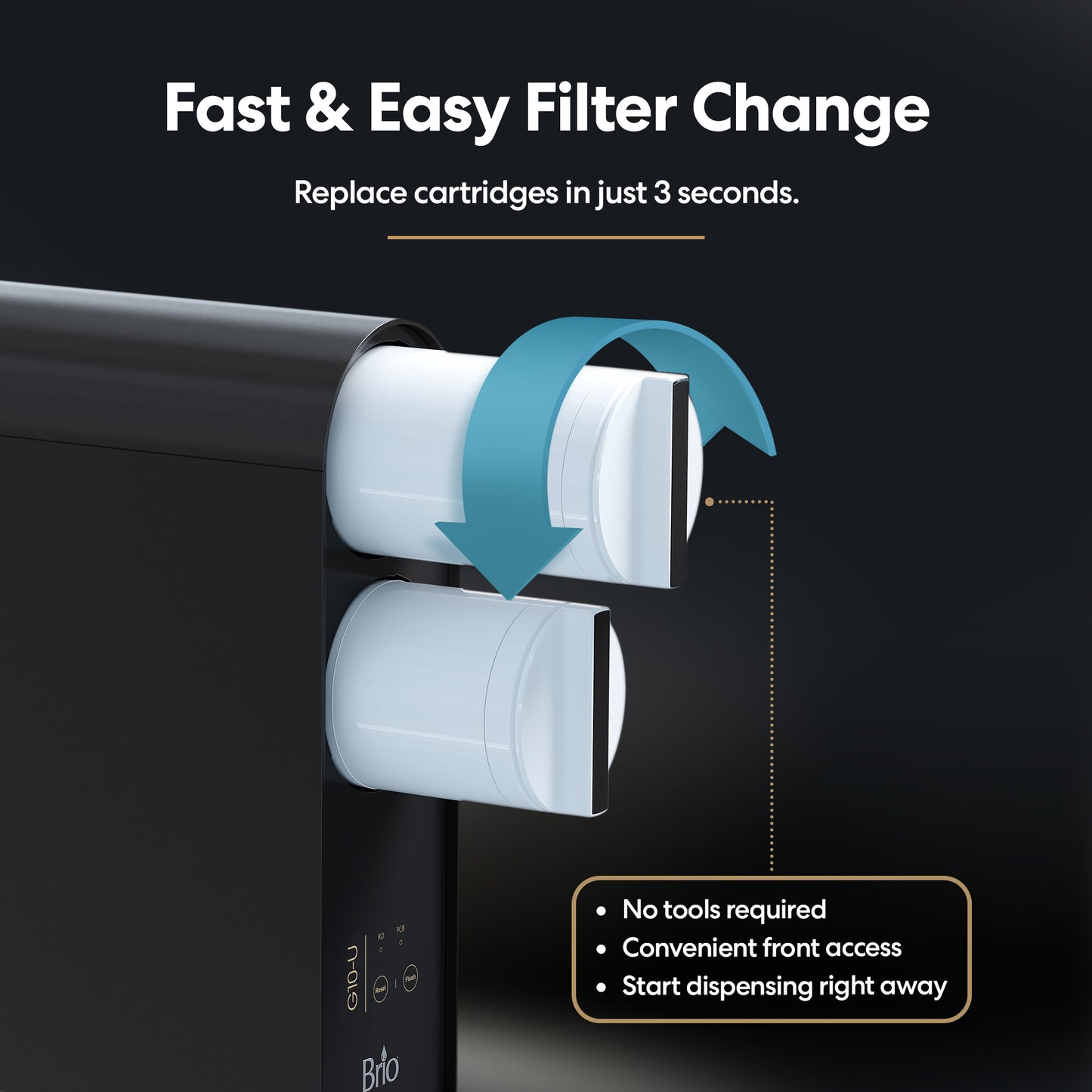 Tankless RO system with RO and Filtered Water Options