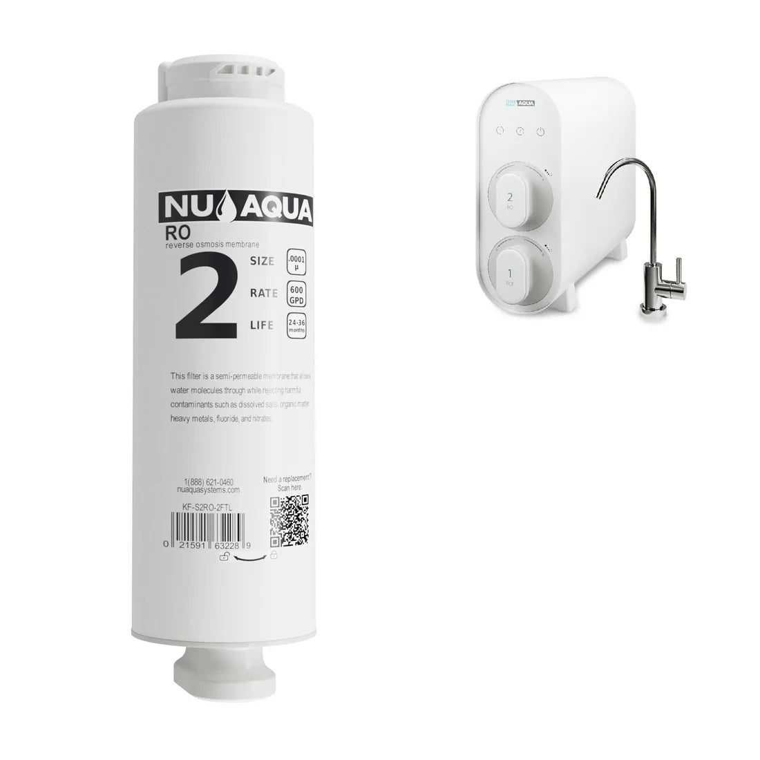 NU Aqua Tankless 600GPD Reverse Osmosis Replacement Membrane #2