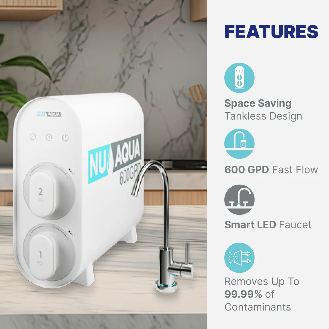 For Purchase - Under the sink Reverse Osmosis with Mineral Enhancing Alkaline filter.