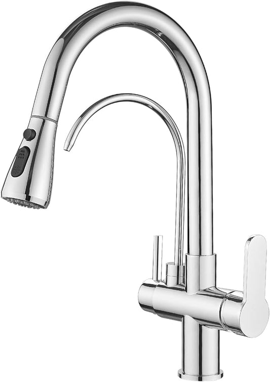 Kitchen spout with extra RO spout attached - Chrome