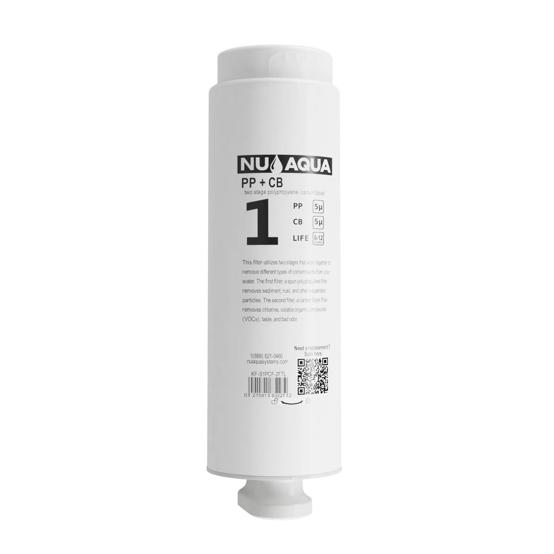 NU Aqua Tankless 600GPD Stage 1: 4-in-1 PPCB Replacement Filter
